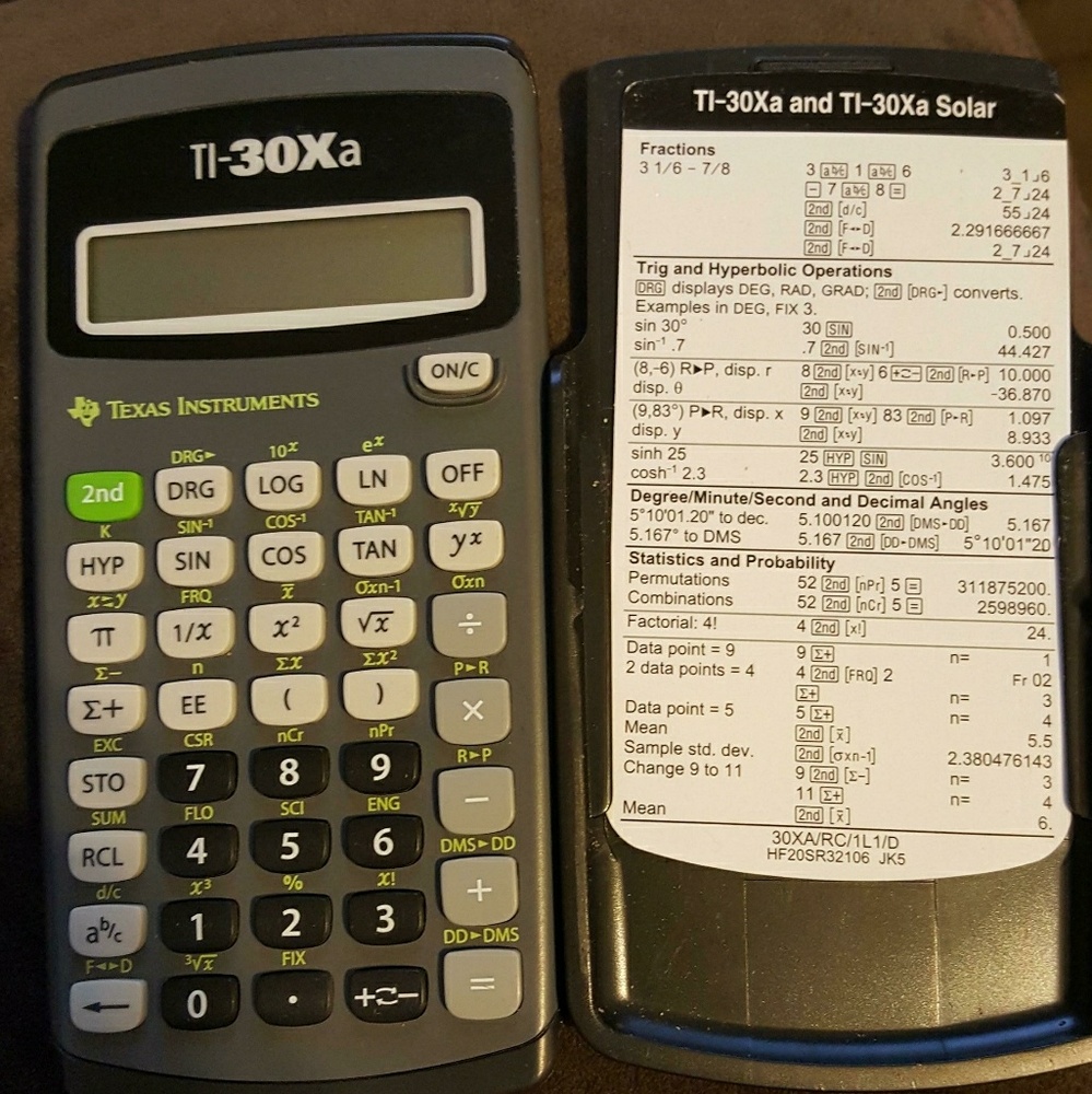 Texas instrument calculator